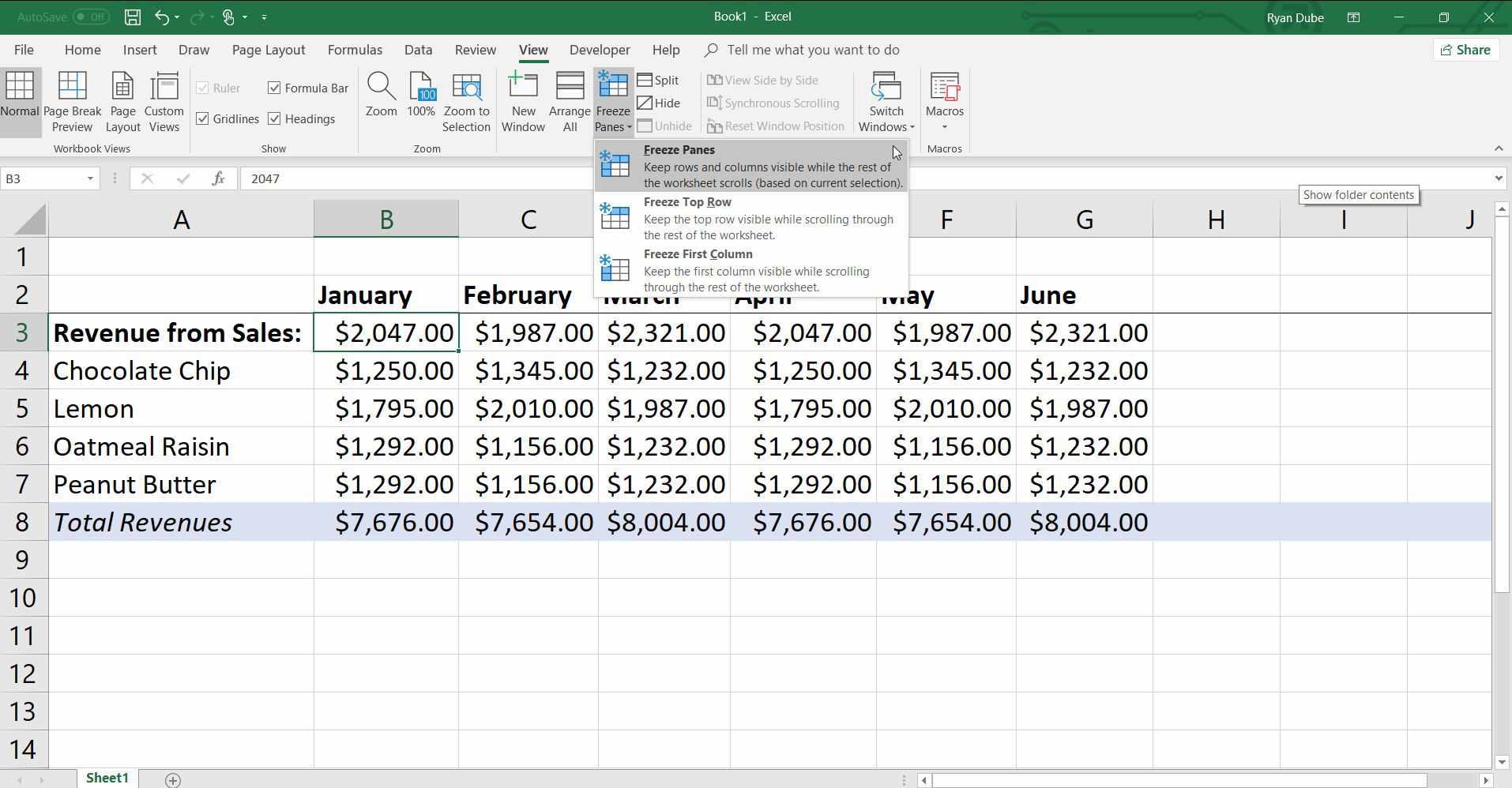 Freeze Row Excel For Mac